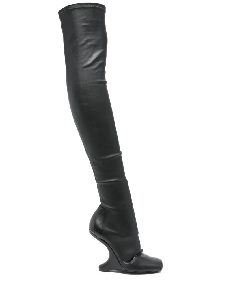 Rick Owens Lilies Cantilever Stiefel 120mm - Schwarz Schwarz