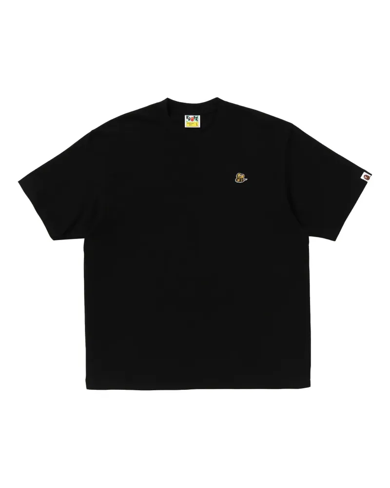 BAPE T-Shirt mit Stickerei - Schwarz Schwarz