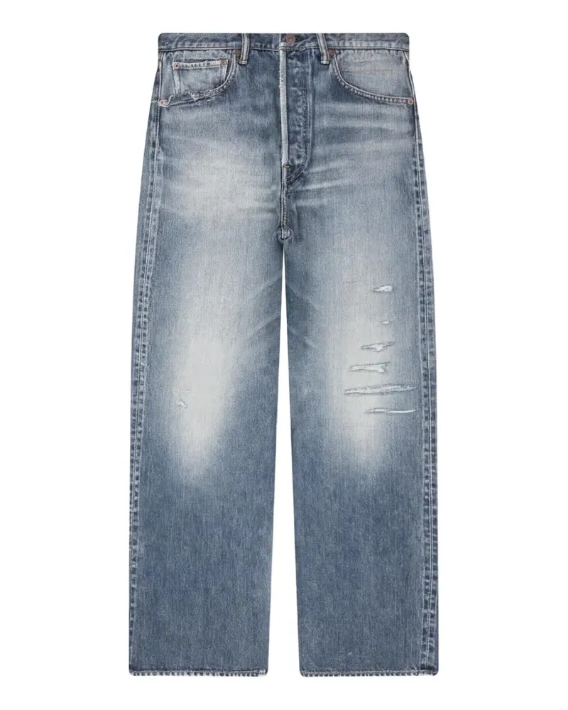 Visvim Social Sculpture 01 distressed jeans - Blau Blau