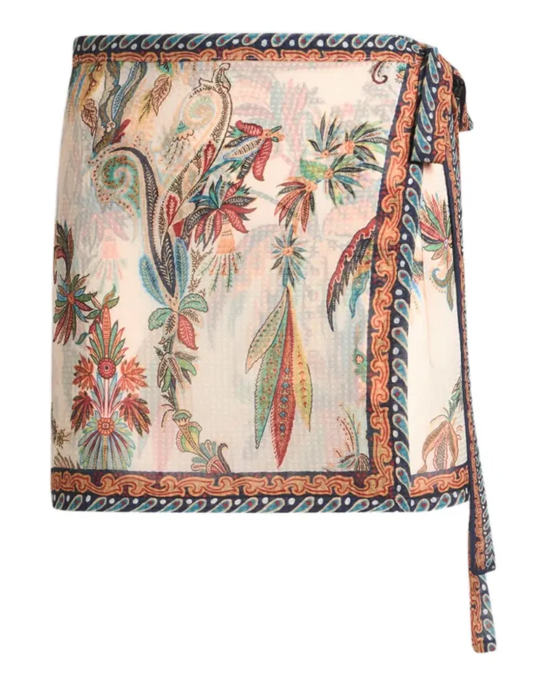 Etro Midirock mit Paisley-Print - Nude Nude