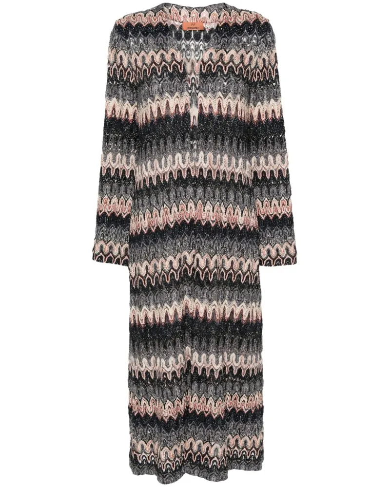 Missoni Cardigan im Metallic-Look - Schwarz Schwarz