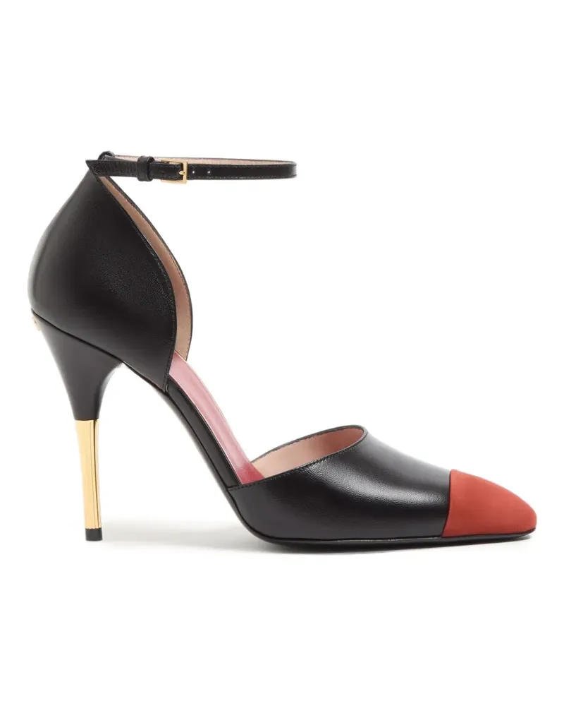 Valentino Garavani D'Orsay Sinead Pumps aus Ziegen- und Wildleder 105mm - Schwarz Schwarz