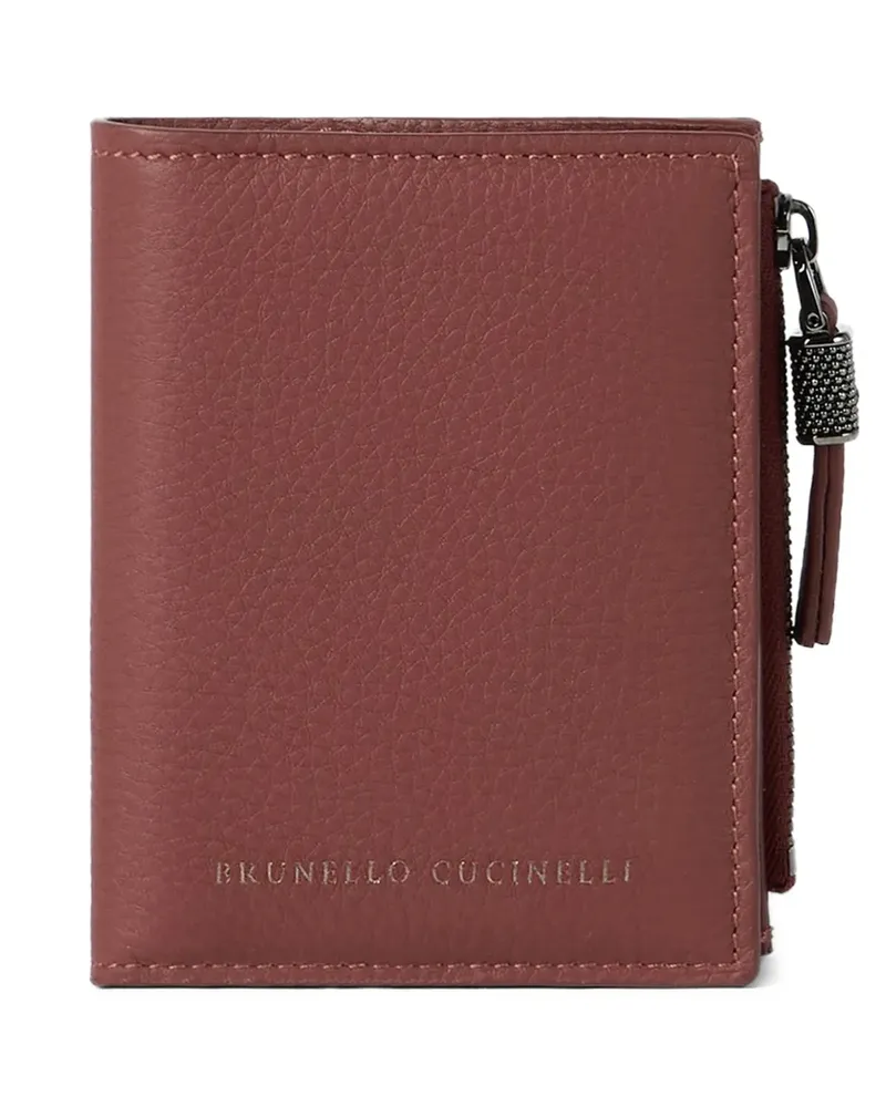 Brunello Cucinelli Portemonnaie mit Logo - Braun Braun