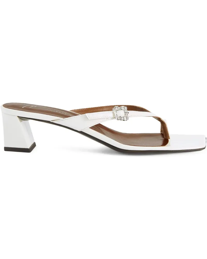 Giuseppe Zanotti Amandhine Mules 45mm - Weiß Weiß