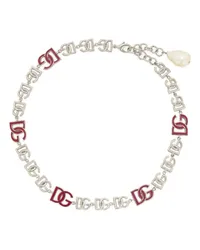 Dolce & Gabbana Halskette mit Logo Silber