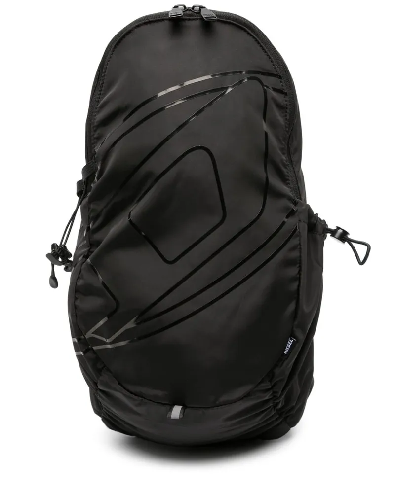 Diesel Drape Rucksack mit Querriemen - Schwarz Schwarz