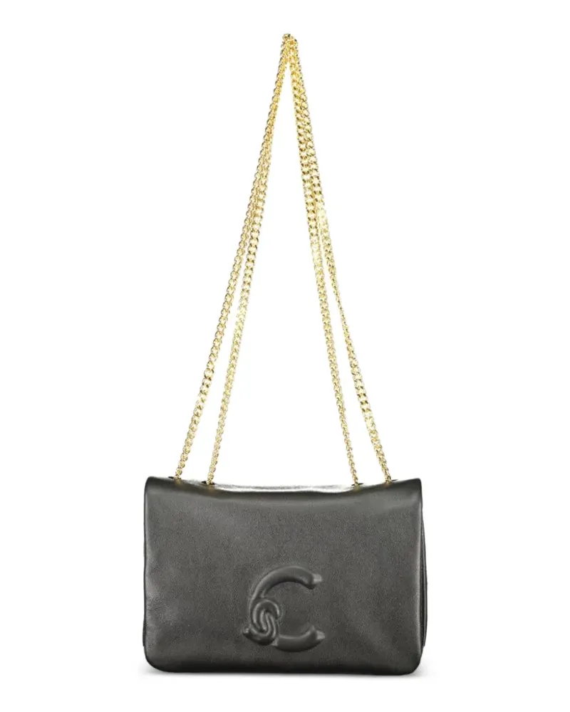 Coccinelle logo-embossed crossbody bag - Schwarz Schwarz