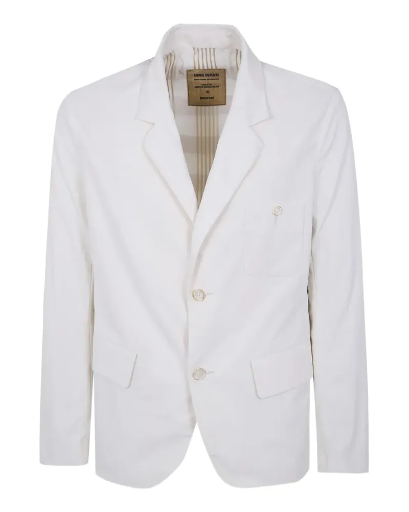 Uma Wang striped jacket - Weiß Weiß