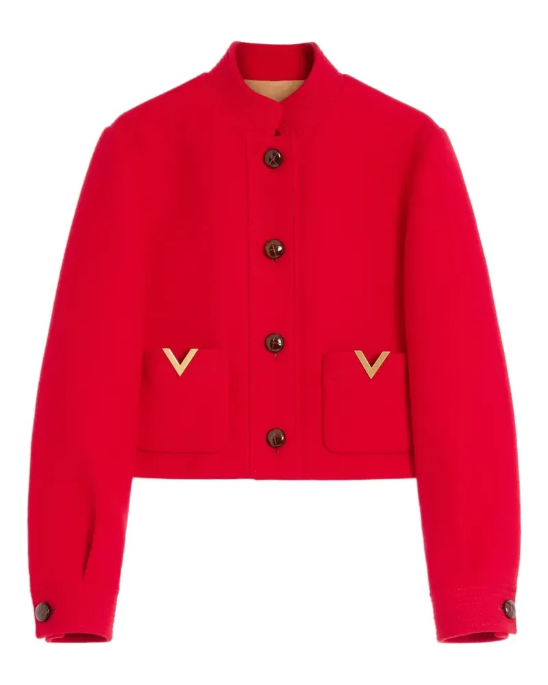 Valentino Garavani Drill Double Caban V-Gold Jacke - Rot Rot