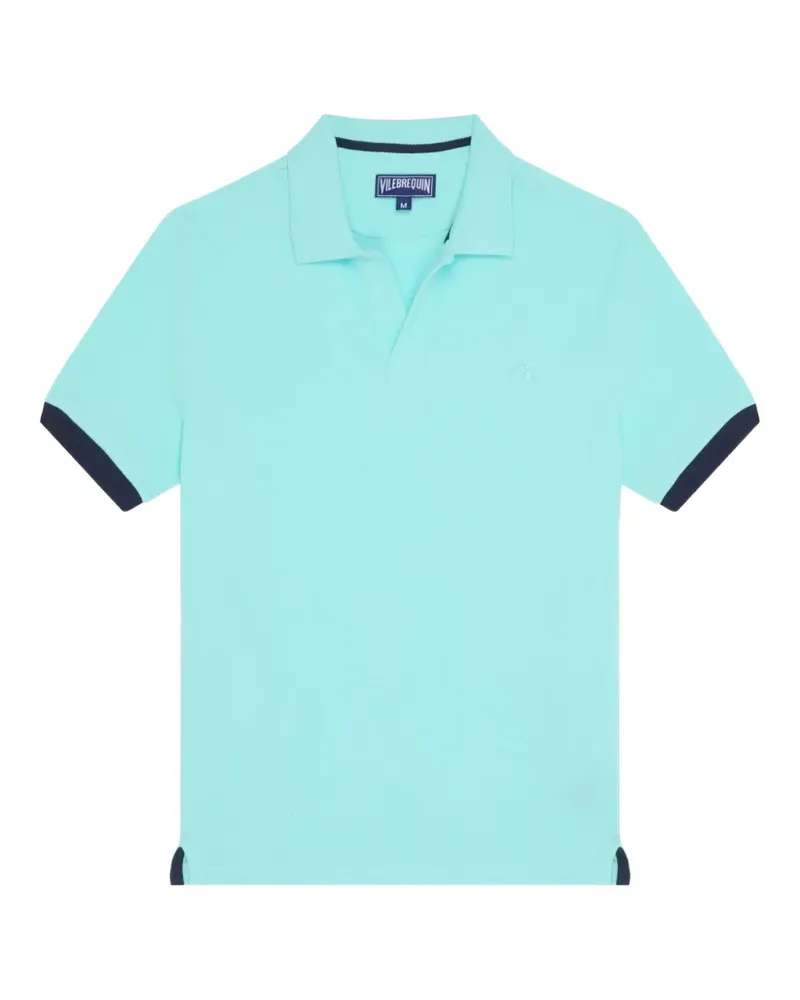 Vilebrequin embroidered-logo polo shirt - Blau Blau