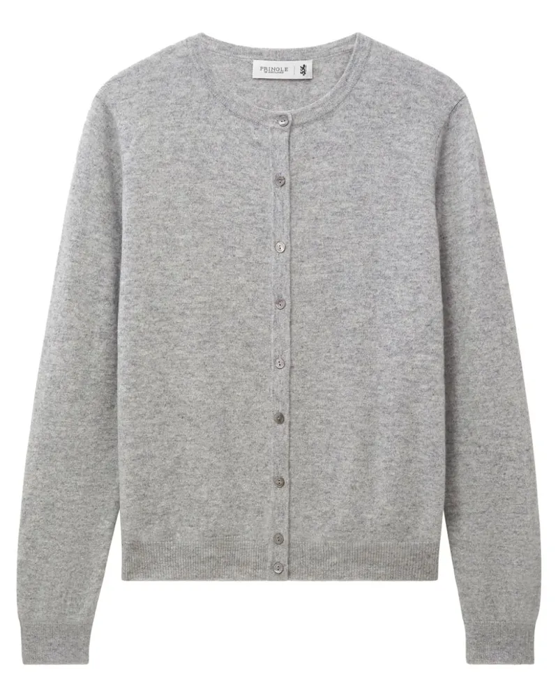 Pringle of Scotland Kaschmircardigan mit Rundhalsausschnitt - Grau Grau