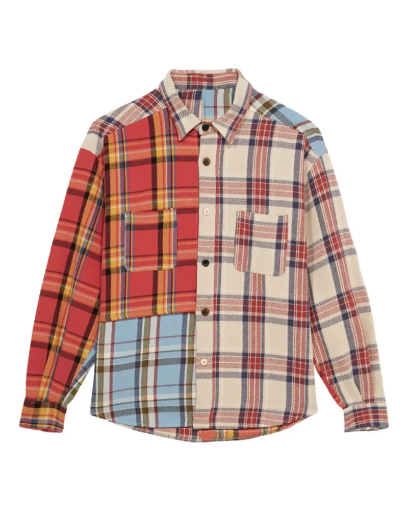 Fortela Rosebowl patchwork shirt - Rot Rot