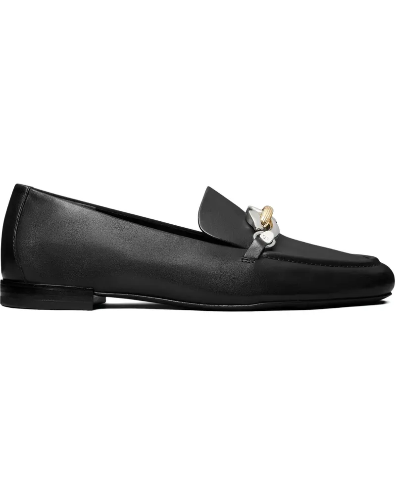Tory Burch Loafer mit Kettendetail - Schwarz Schwarz