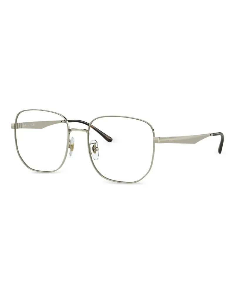 Ray Ban Brille mit eckigem Gestell - Silber Silber