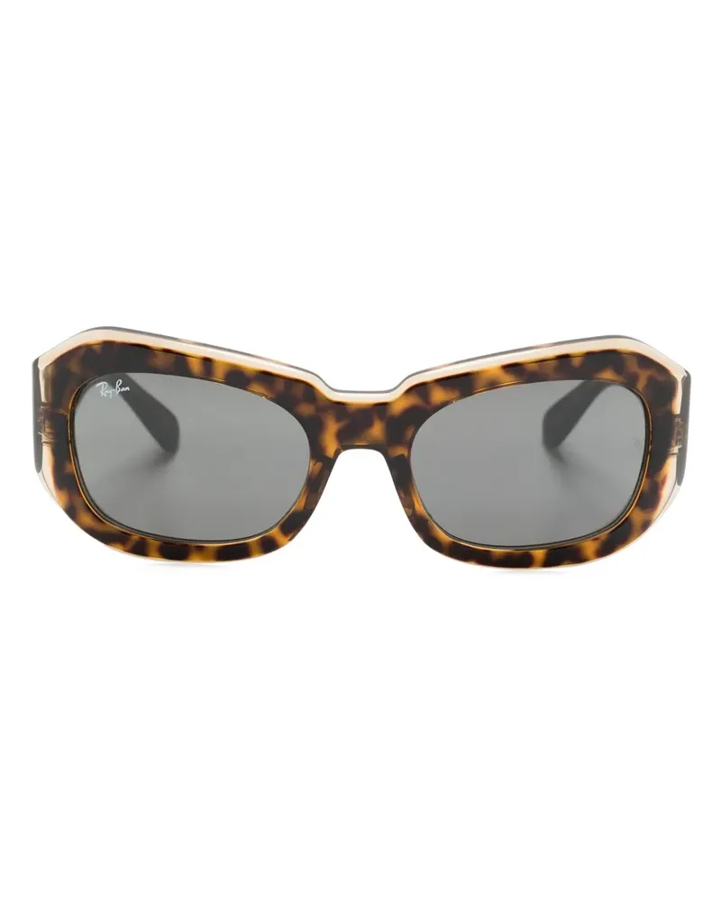 Ray Ban Beate Sonnenbrille mit eckigem Gestell - Braun Braun