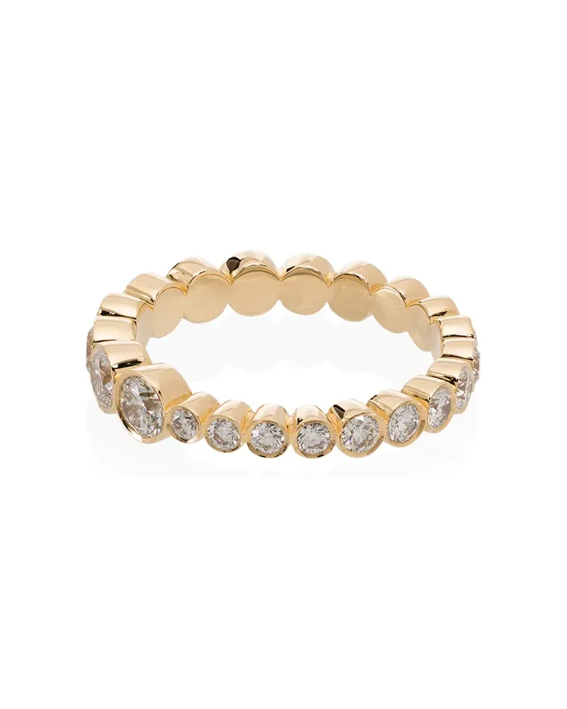 Sophie Bille Brahe 18kt 'Croissant' Goldring mit Diamanten Gold