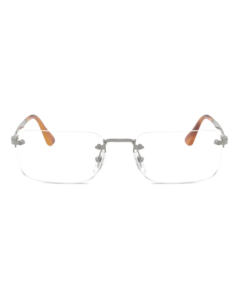 Persol Rahmenlose Luc Brille mit eckigen Gläsern - Grau Grau
