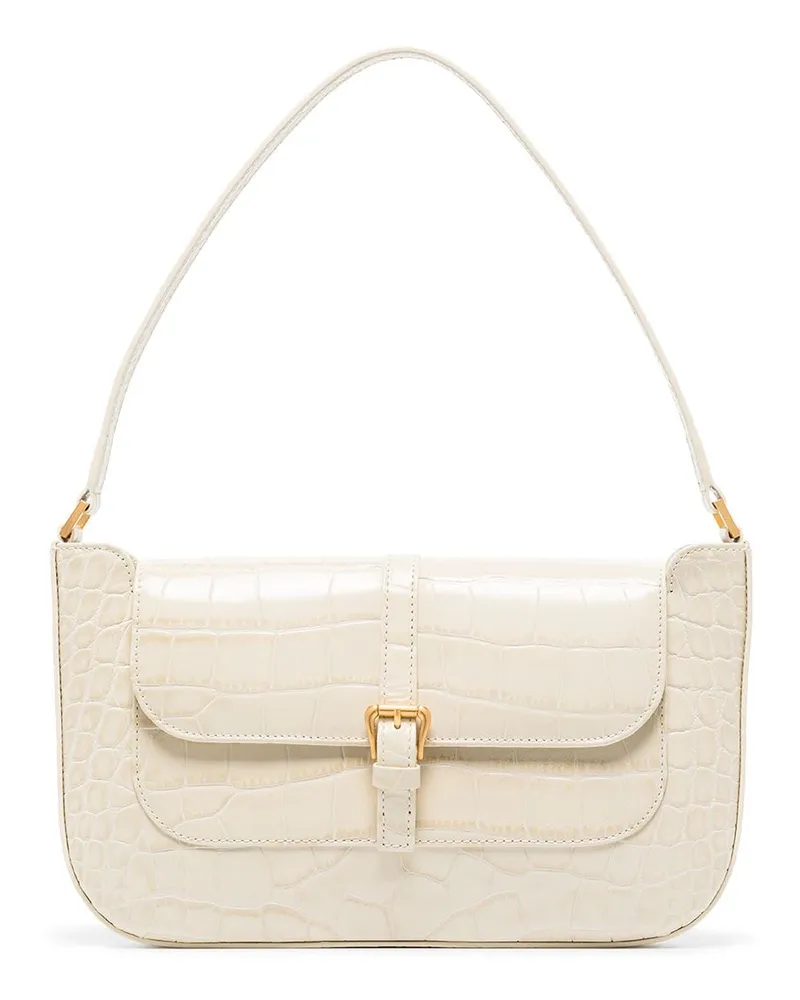by FAR Schultertasche mit Kroko-Optik - Nude Nude