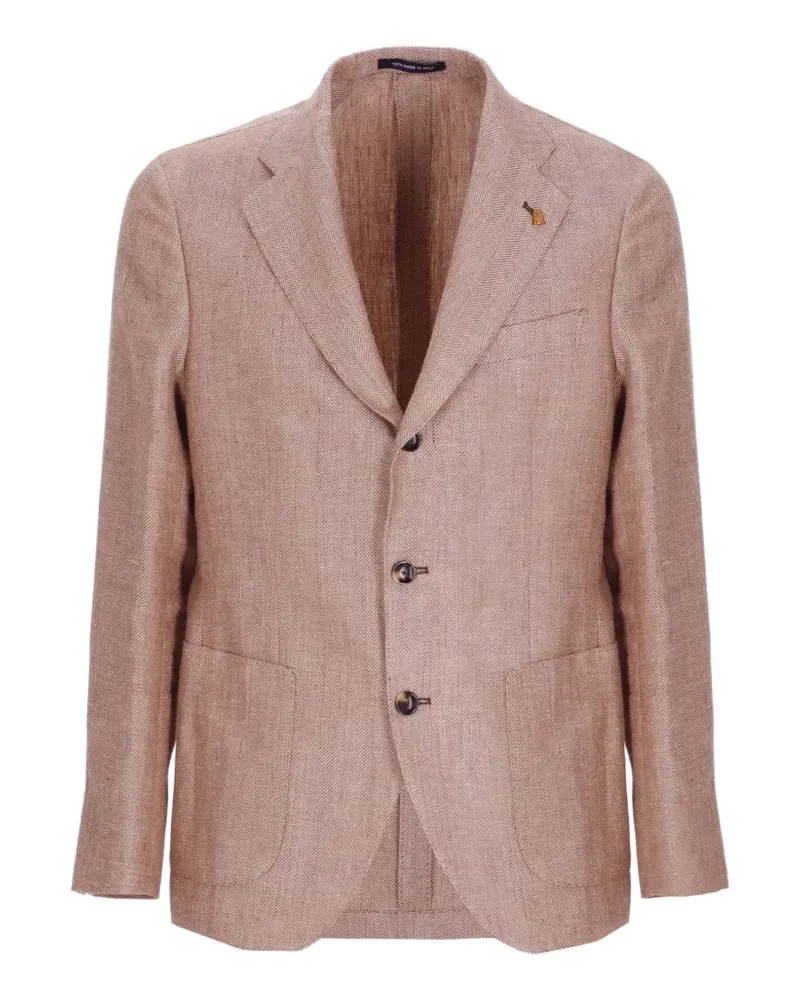 Sartoria Latorre herringbone-pattern blazer - Braun Braun