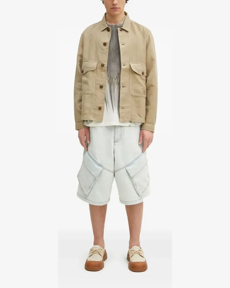 C.P. Company Hemdjacke mit Taschendetail - Nude Nude