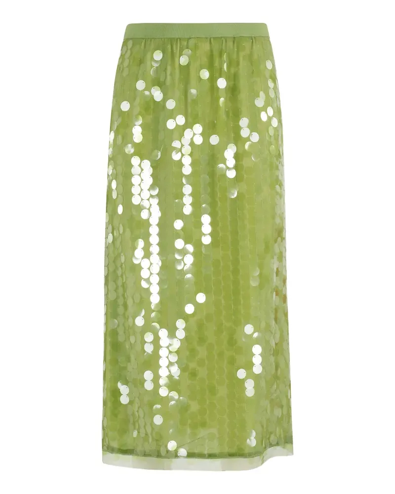 Semicouture Iris sequin-embellished midi skirt - Grün Grün