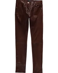 PURPLE BRAND Tief sitzende P001 Skinny-Hose Braun