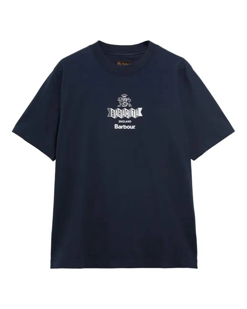 Barbour T-Shirt mit grafischem Print - Blau Blau