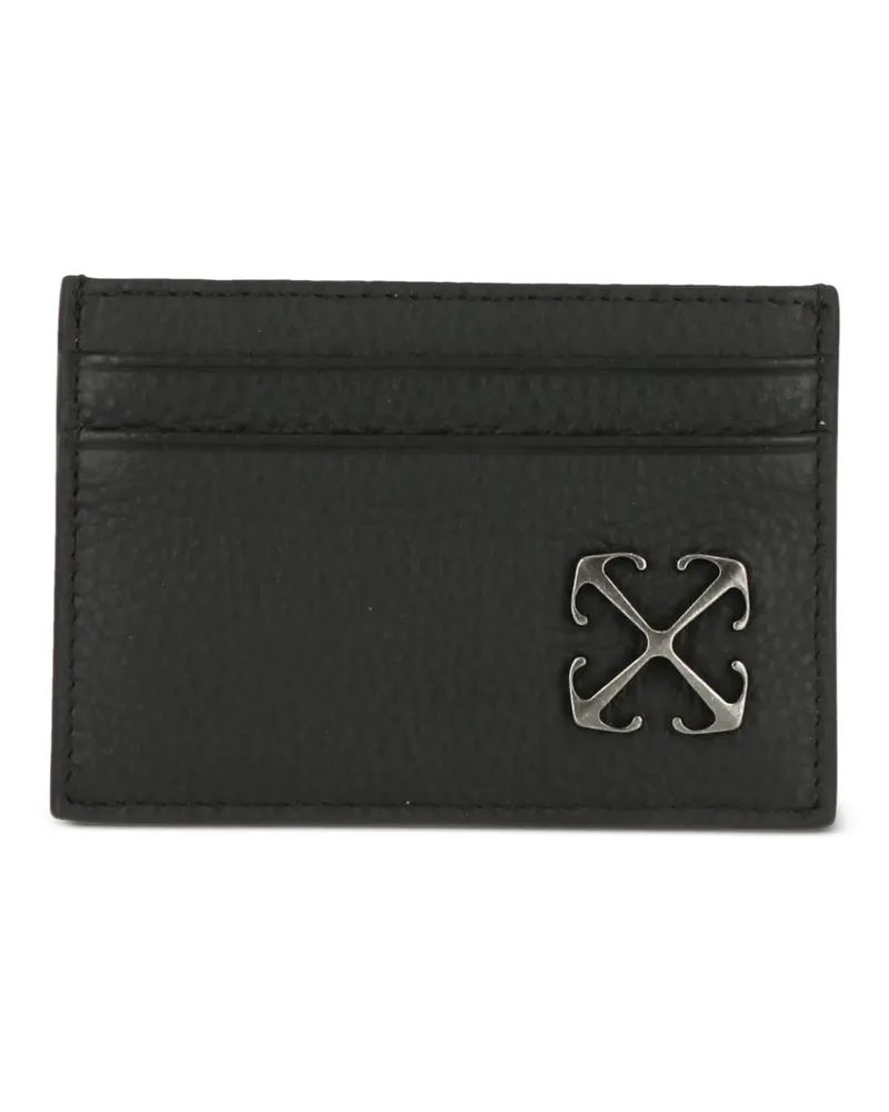 OFF-WHITE Arrows logo-plaque card holder - Schwarz Schwarz