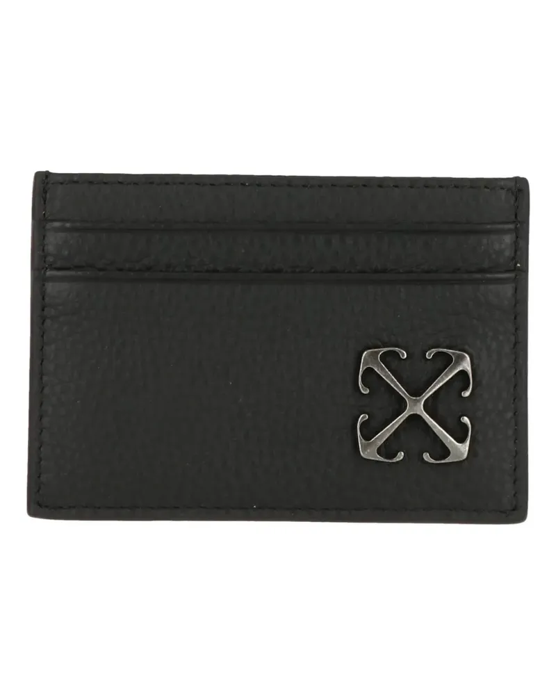 OFF-WHITE Arrows logo-plaque card holder - Schwarz Schwarz