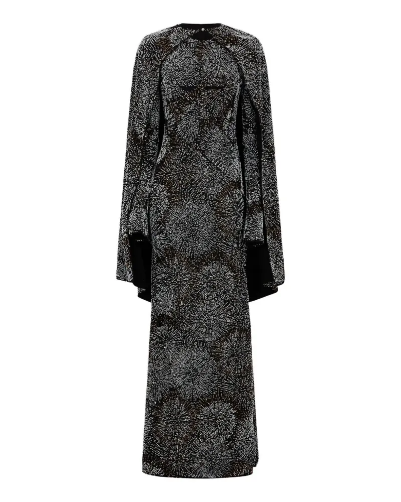 Paco Rabanne Kleid mit langen Ärmeln - Schwarz Schwarz