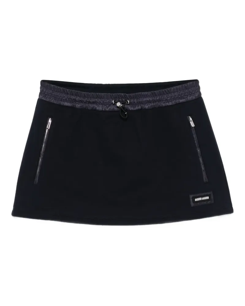 Miu Miu Rock mit Reißverschlussdetail - Blau Blau