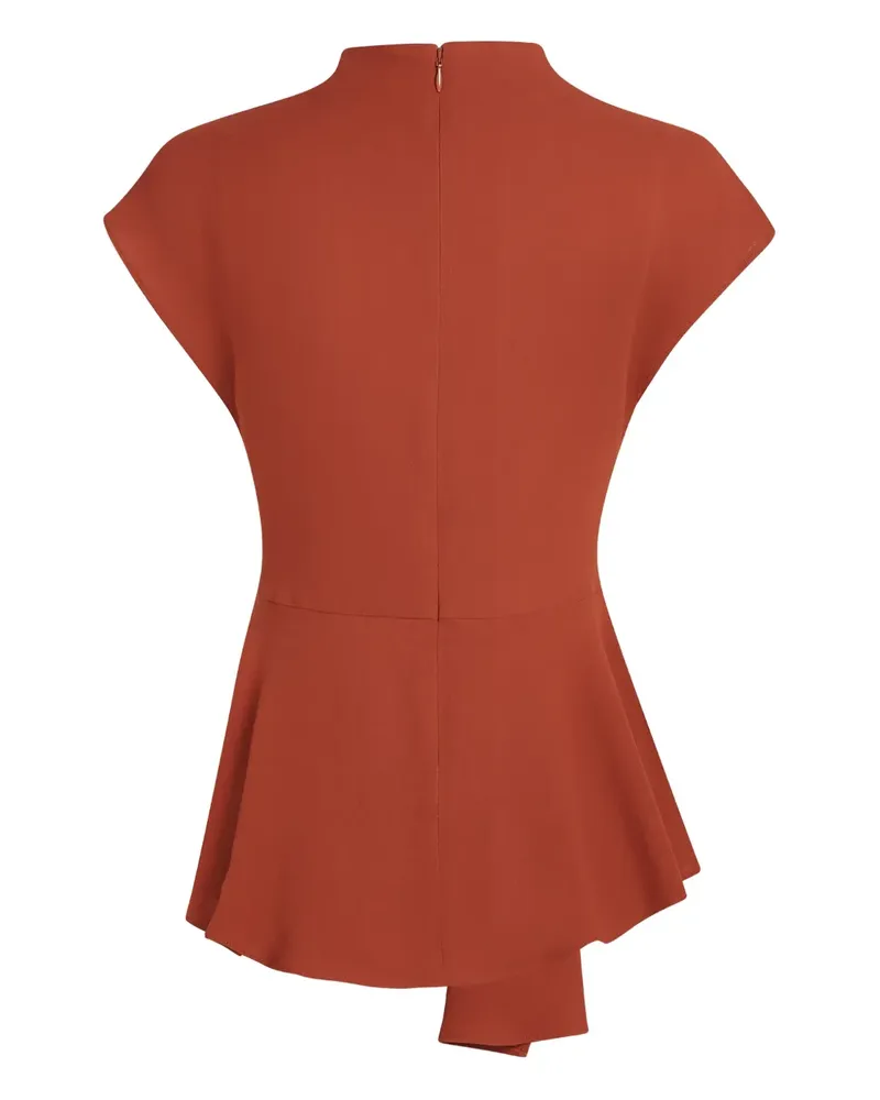Karl Lagerfeld Asymmetrisches Top mit Drapierung - Orange Orange
