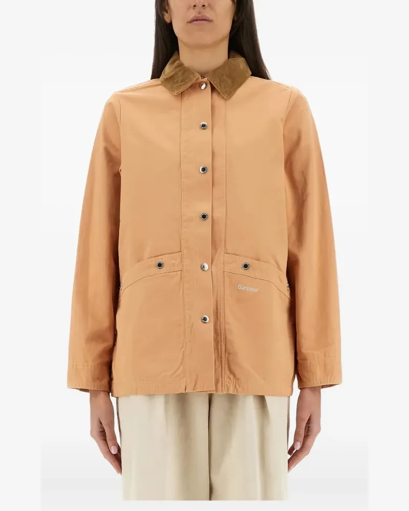 Barbour Jacke mit Cordkragen - Rosa Rosa