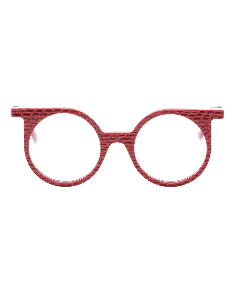 VAVA EYEWEAR WL0057 Brille mit rundem Gestell - Rot Rot