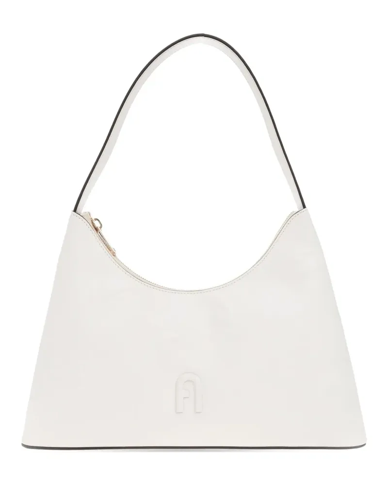 Furla Diamante Schultertasche - Weiß Weiß