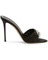 Giuseppe Zanotti Intrigo Knot Mules Schwarz