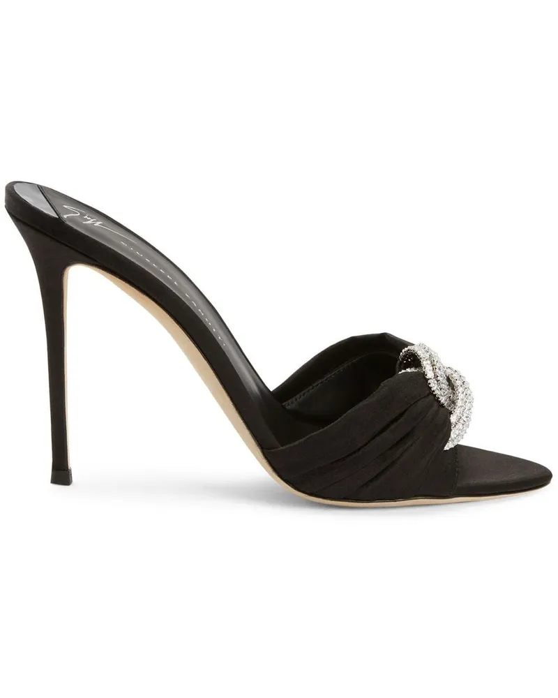 Giuseppe Zanotti Monike Knot Sandalen 105mm - Schwarz Schwarz