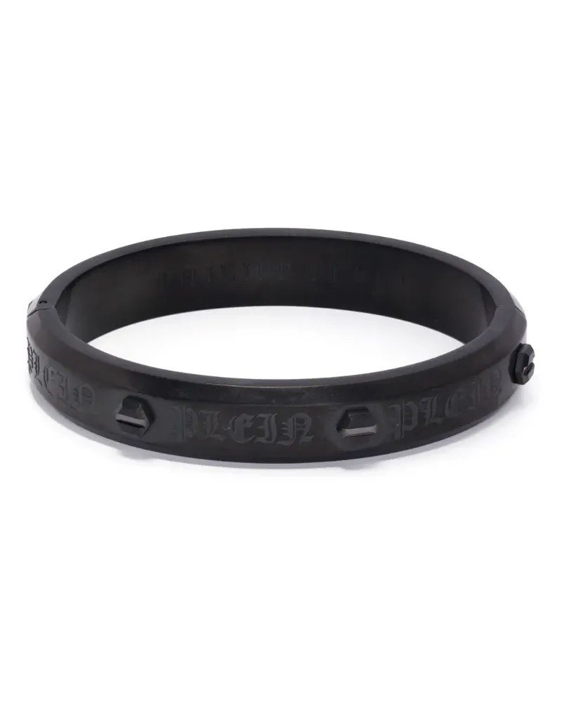 Philipp Plein Armband mit Logo-Gravur - Schwarz Schwarz