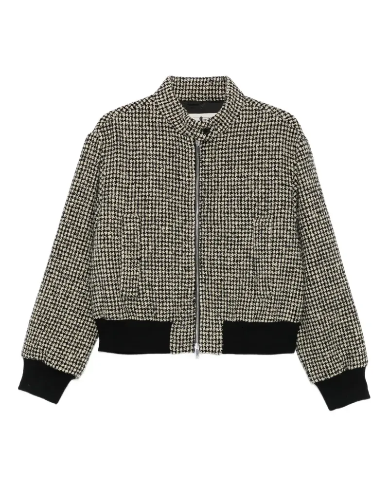 BARENA Jacke mit Hahnentrittmuster - Weiß Weiß