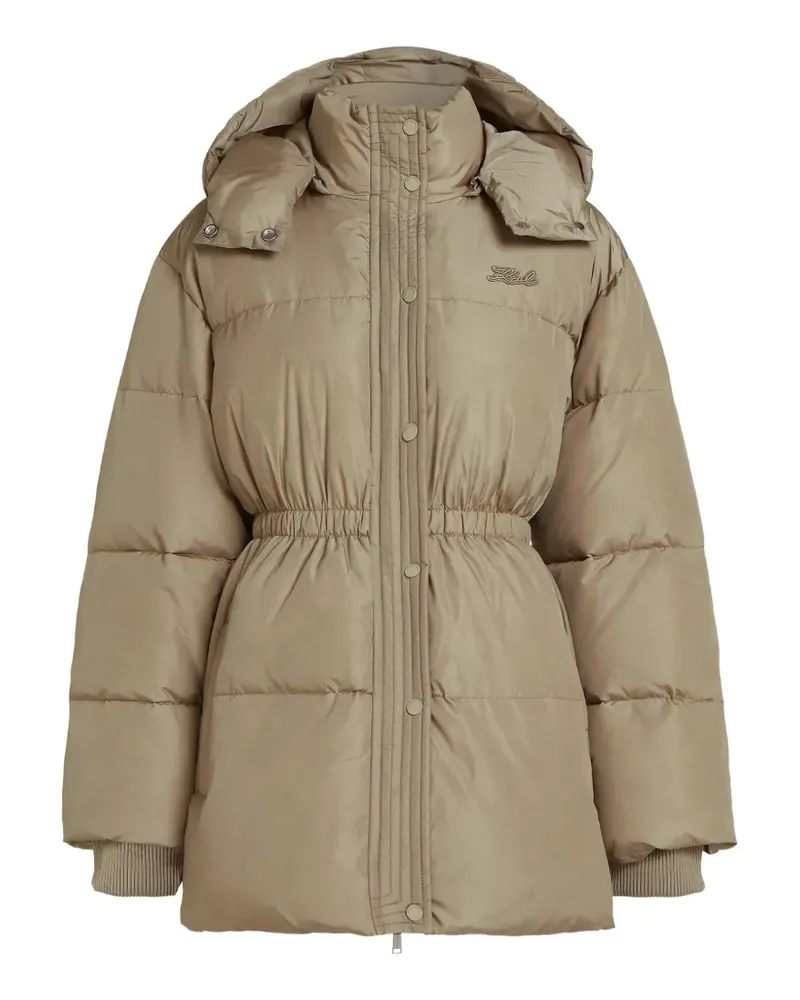Karl Lagerfeld Gesteppte Midijacke - Nude Nude