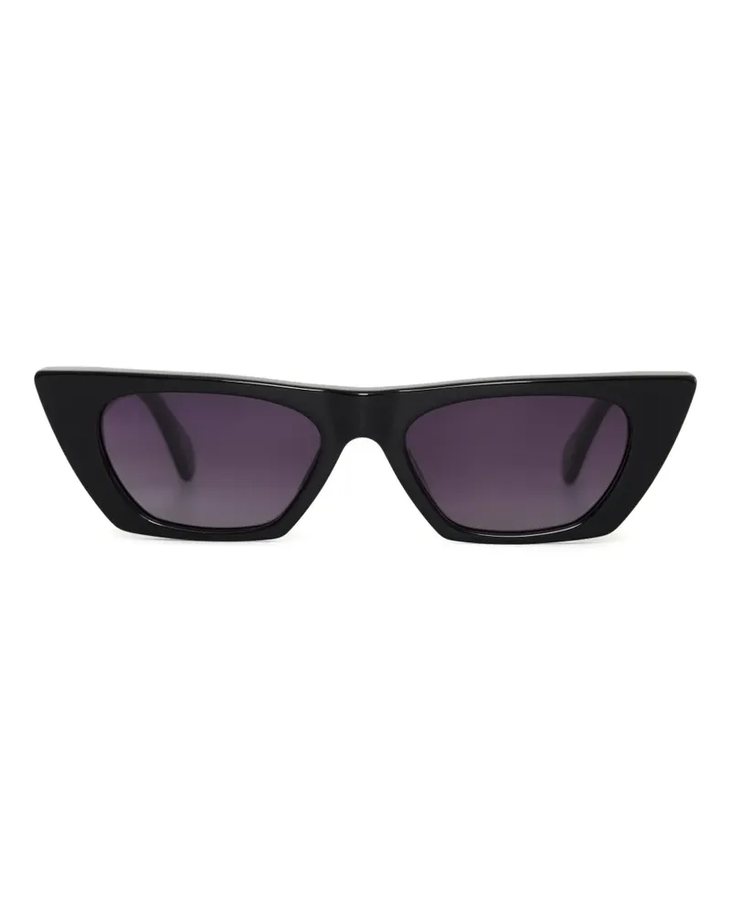 Anine Bing Pierre Sonnenbrille mit spitzem Gestell - Schwarz Schwarz