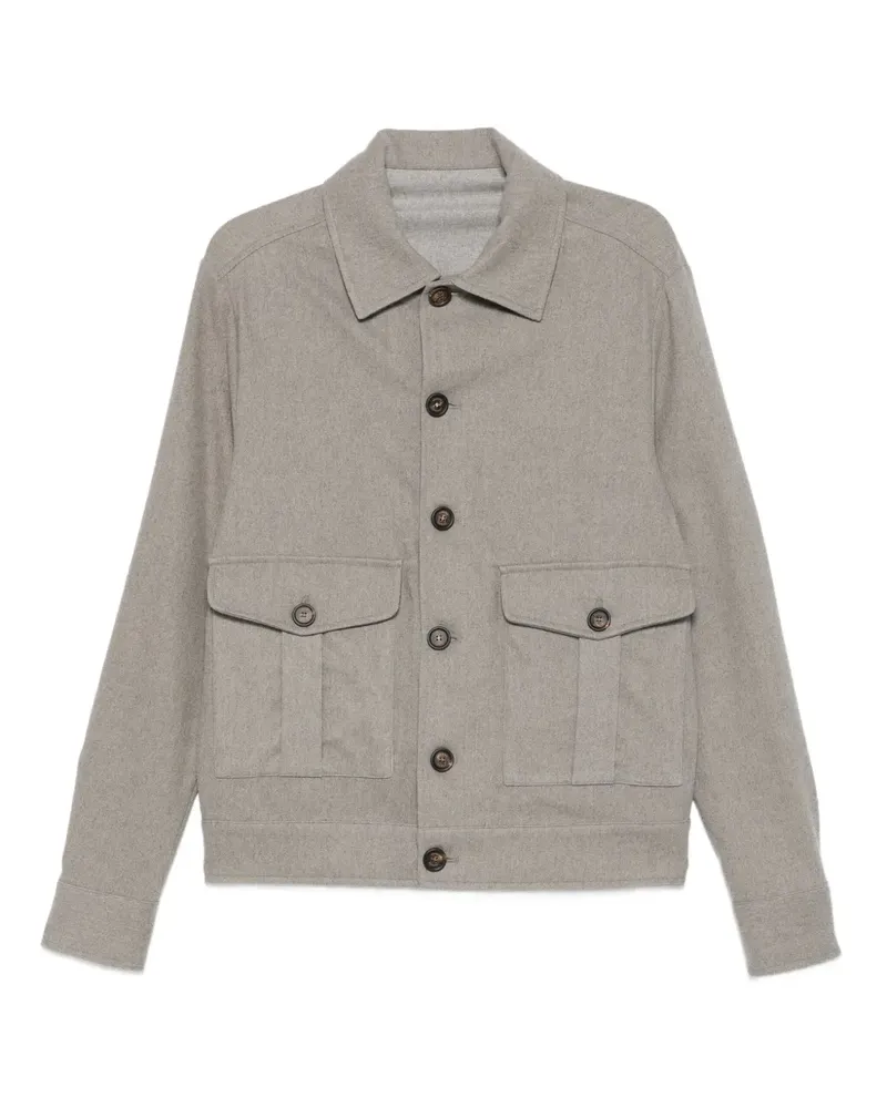 Eleventy Jacke mit Klappentasche - Grau Grau