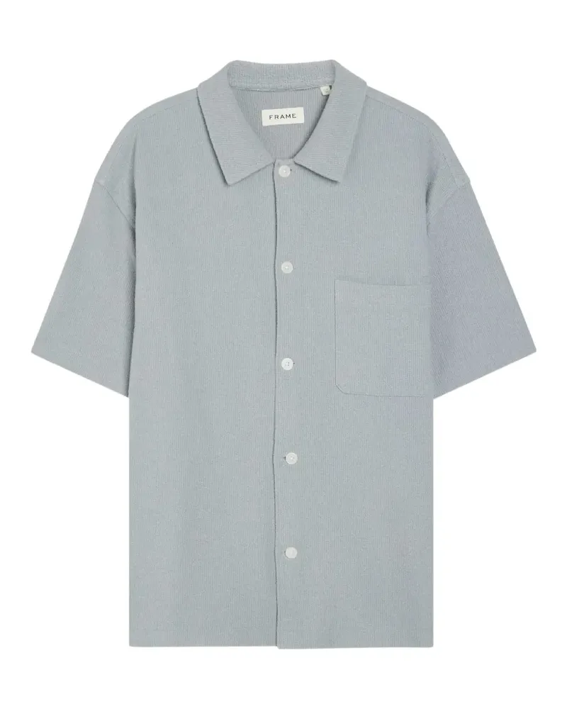 Frame Denim textured short-sleeve shirt - Blau Blau
