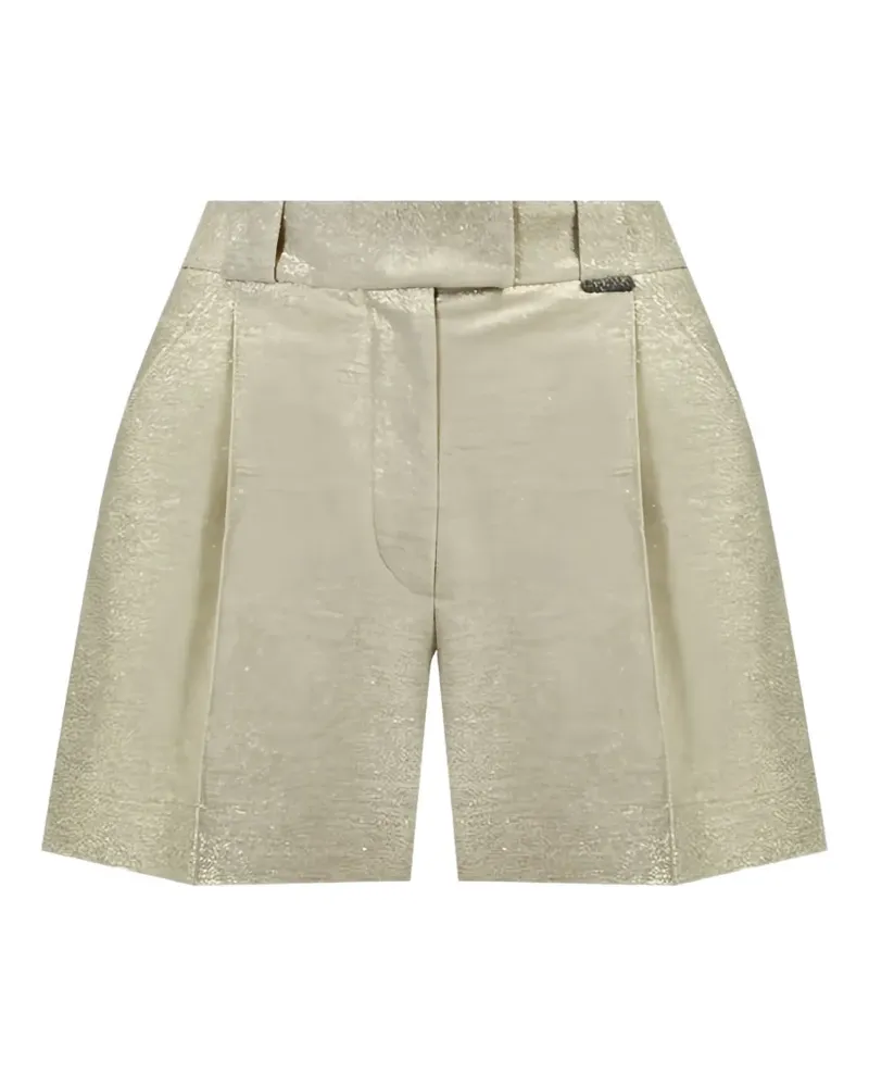 Brunello Cucinelli Shorts im Metallic-Look - Gold Gold
