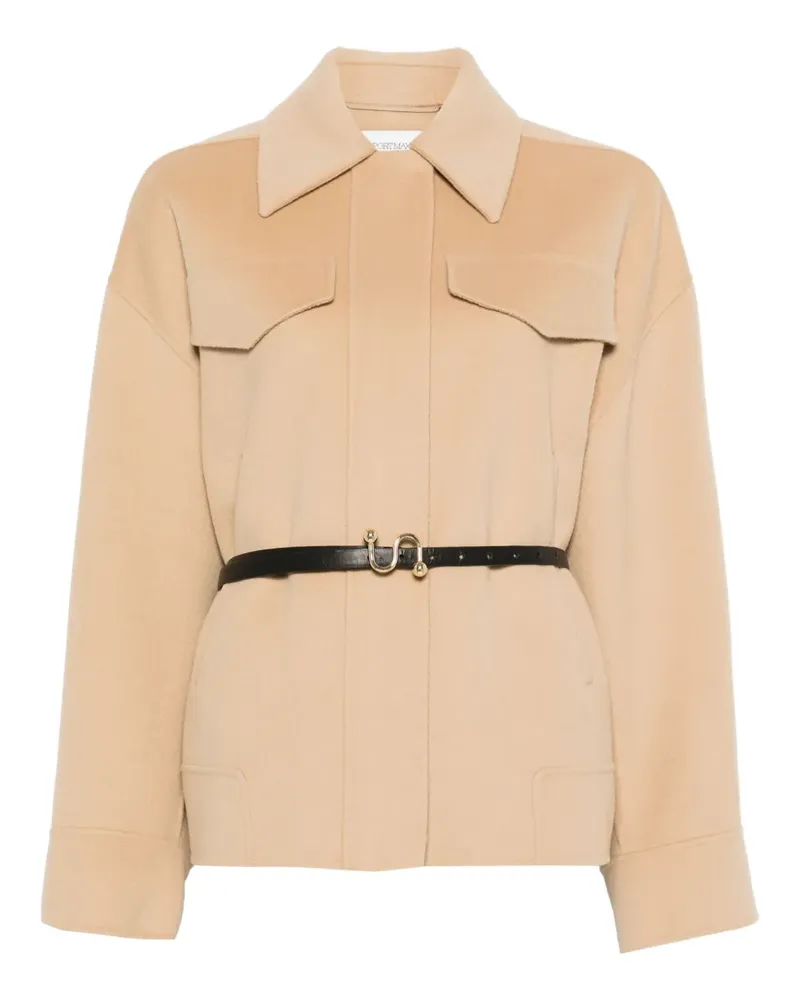 SPORTMAX Jacke aus Schurwolle - Braun Braun