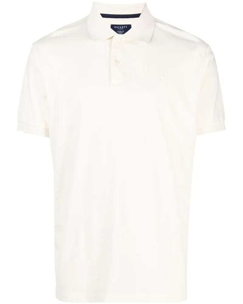 Hackett Poloshirt mit Logo-Stickerei - Nude Nude