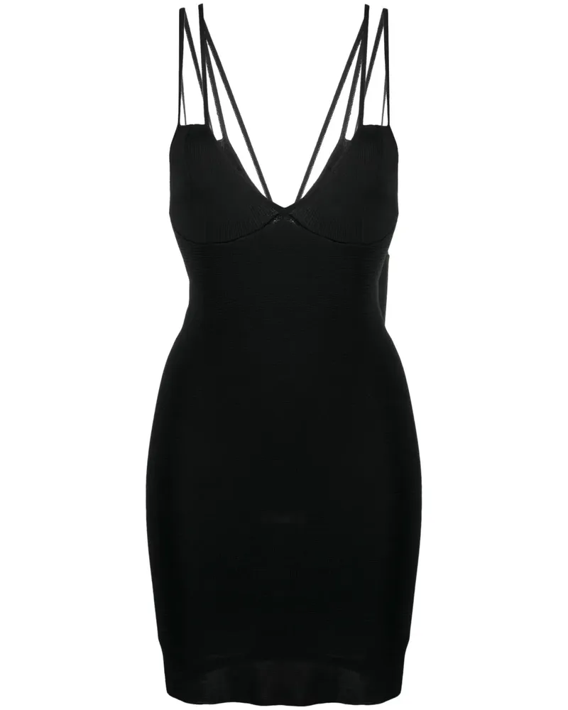 AERON Gestricktes Sicily Minikleid - Schwarz Schwarz