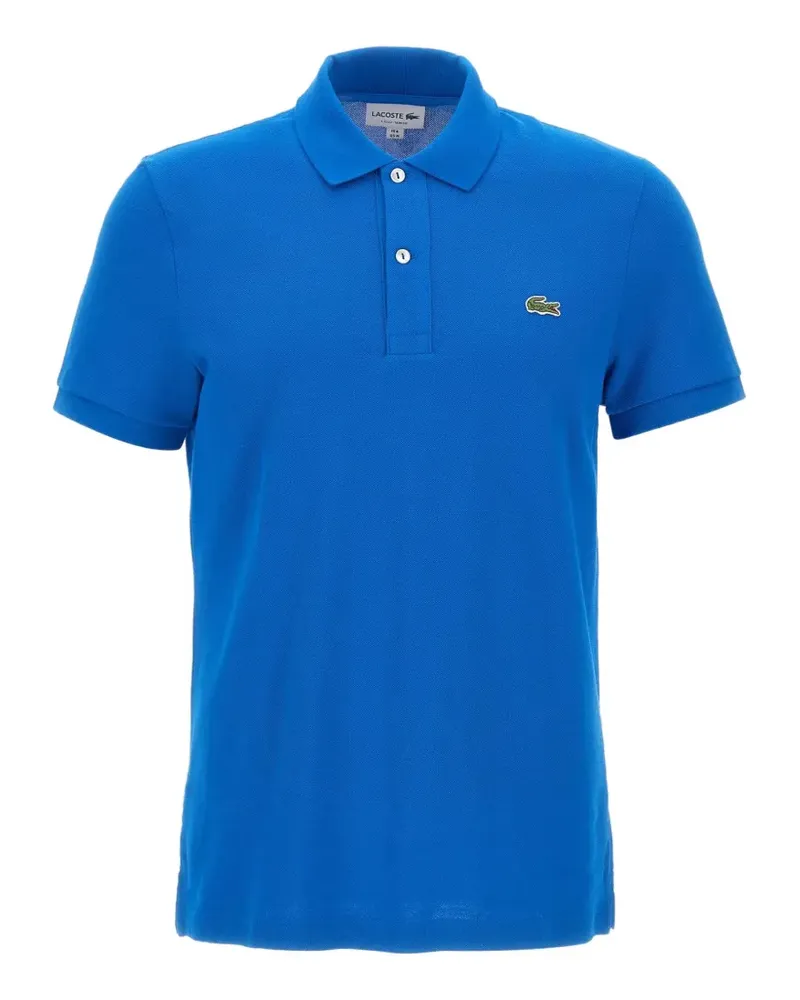 Lacoste logo-patch polo shirt - Blau Blau