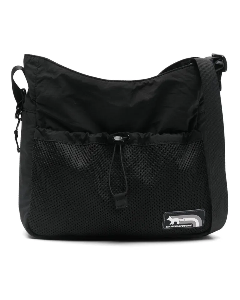 Kitsuné Flash Fox Kuriertasche - Schwarz Schwarz
