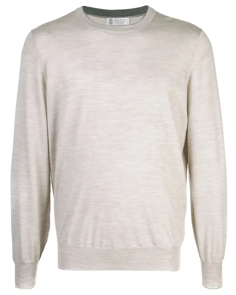 Brunello Cucinelli Pullover mit Rundhalsausschnitt - Braun Braun